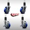 Service Caster 3.5'' SS Blue Poly Wheel Swivel 1-5/8'' Expanding Stem Caster Set 2 Brakes, 4PK SCC-SSEX20S3514-PPUB-BLU-2-TLB-2-158 - alternate 3